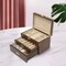 28 Slots Men Watch Box Wooden Display Case Organizer Jewelry 3 Tier Storage Tray